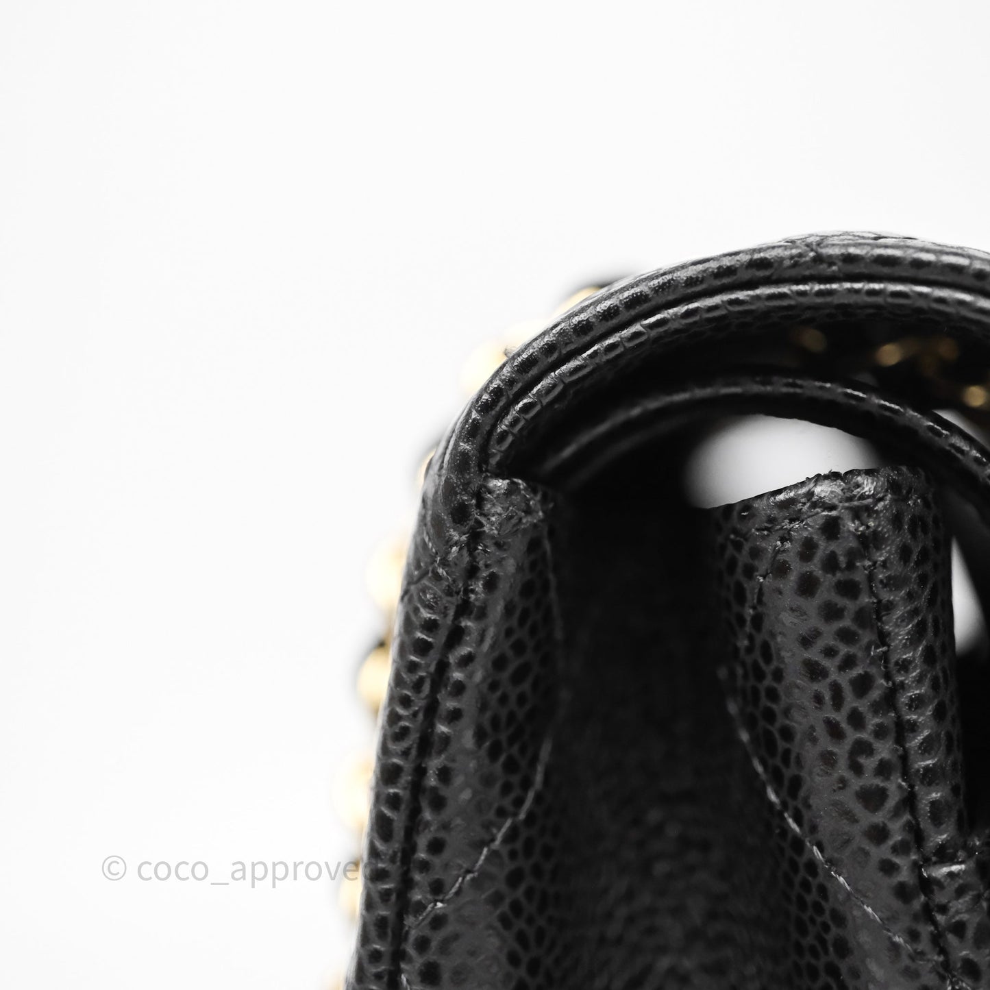 Chanel Classic M/L Medium Flap Quilted Black Caviar Gold Hardware