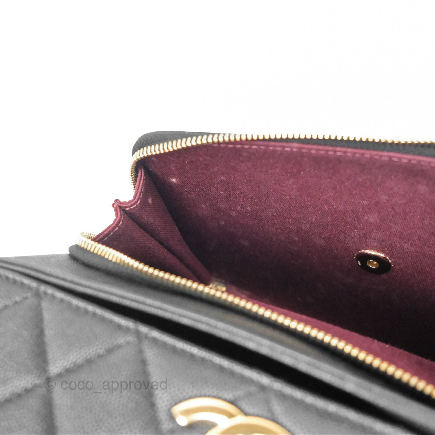 Chanel Quilted Large Business Affinity Flap Black Caviar Gold Hardware