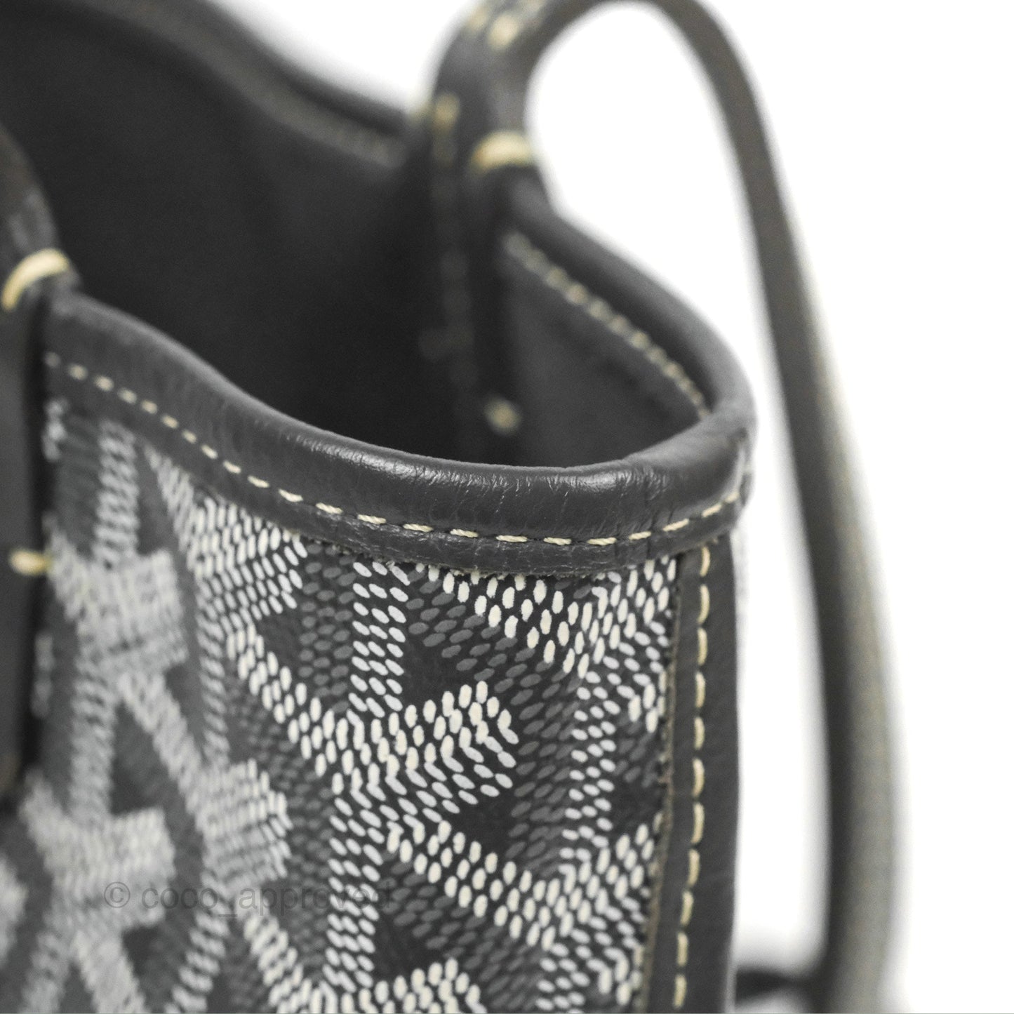 Goyard Anjou Mini Bag Goyardine Canvas Grey