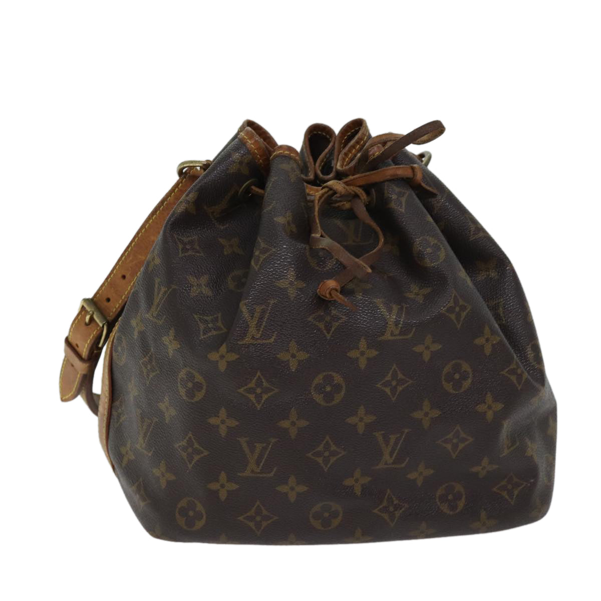 LOUIS VUITTON Monogram Petit Noe Shoulder Bag M42226 LV 69375