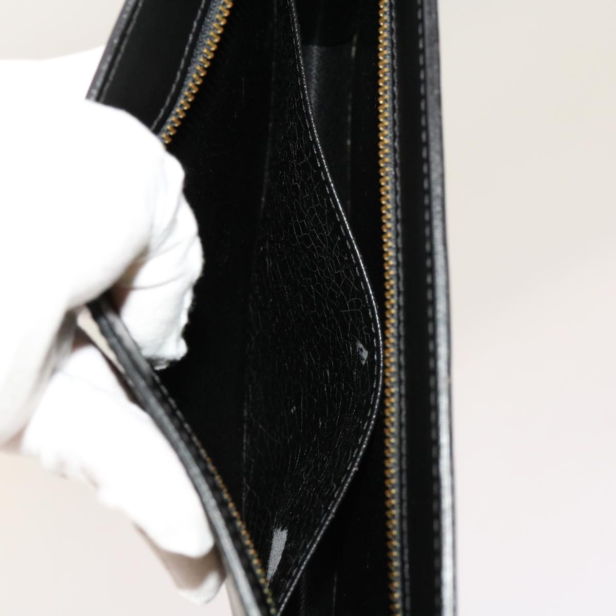 LOUIS VUITTON Epi Pochette Homme Clutch Bag Black M52522 LV 69397