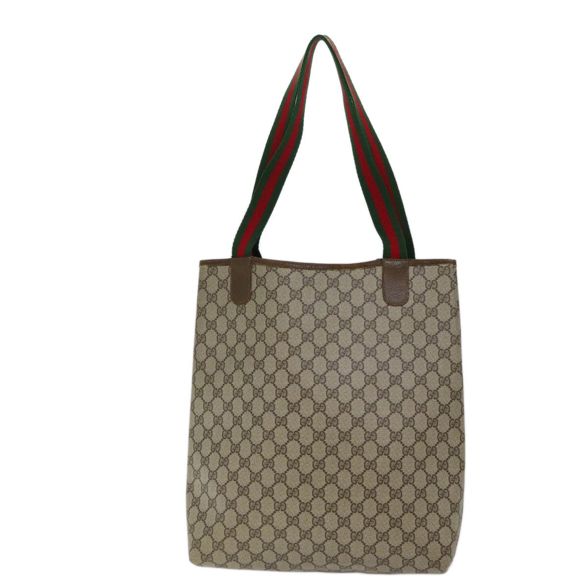 Luxury Gucci Trending 2025 GG Canvas Web Sherry Line Tote Bag PVC Beige Green Red  69398