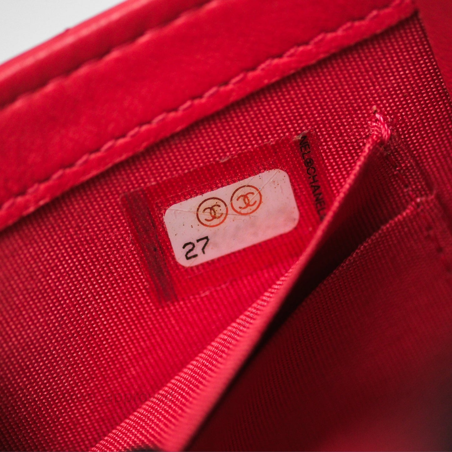 Chanel Mini Quilted Trendy CC Clutch With Chain Red Lambskin Gold Hardware