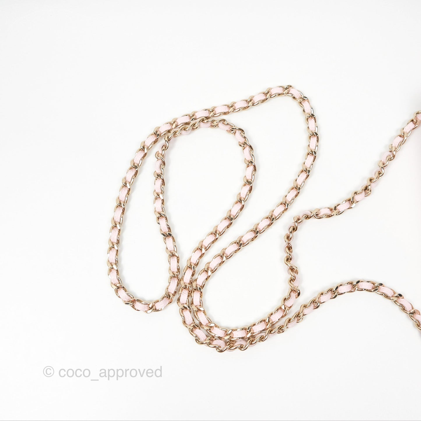 Chanel Classic Quilted Wallet On Chain WOC Sakura Pink Caviar Gold Hardware