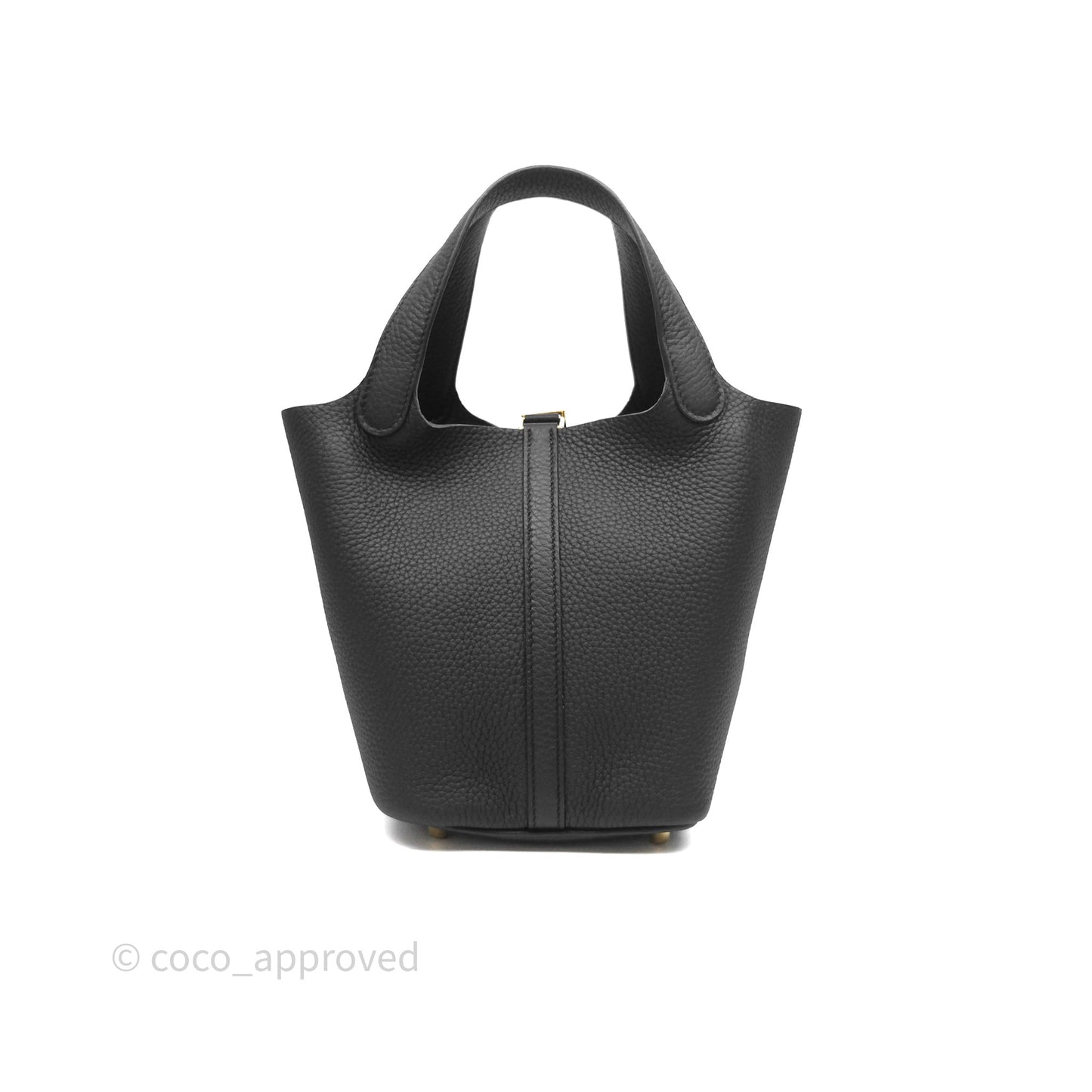 Hermès Picotin Lock 18 Black Noir 89 Taurillon Clemence Gold Hardware