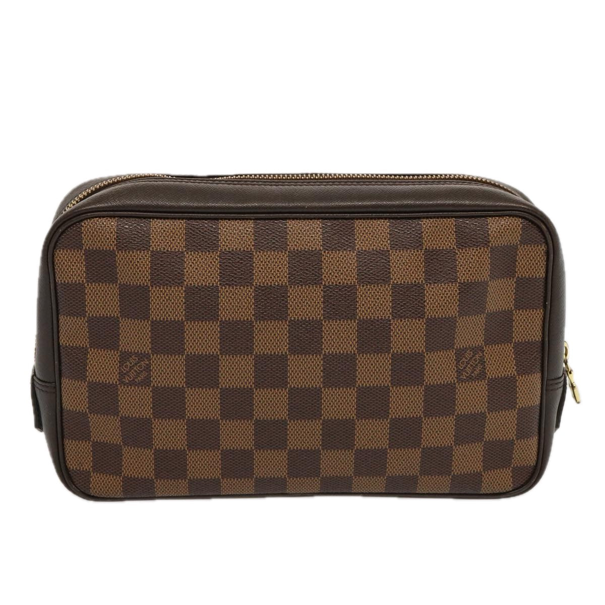 LOUIS VUITTON Damier Ebene Trousse Toilette Clutch Bag N47623 LV 69400
