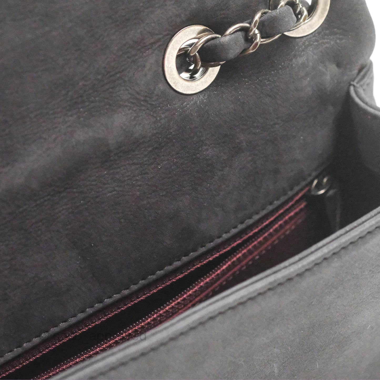 Chanel New Chic Flap Dark Grey Calfskin Ruthenium Hardware