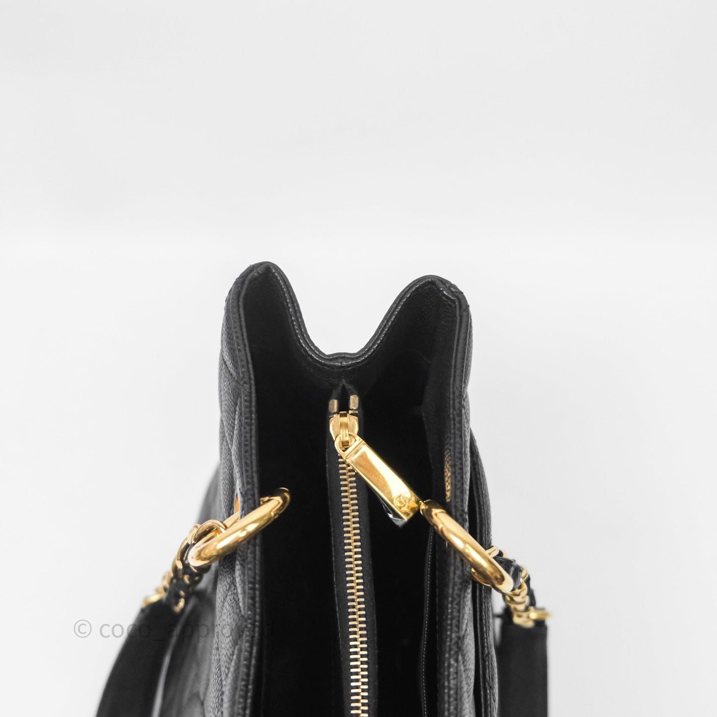 Chanel GST Black Caviar Gold Hardware