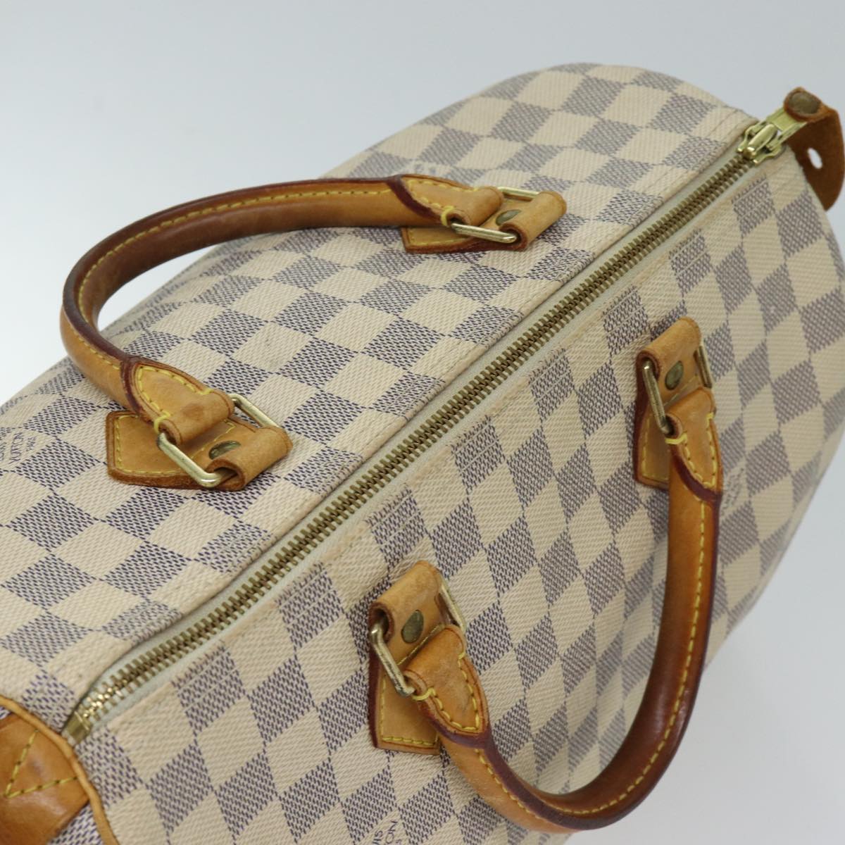 LOUIS VUITTON Damier Azur Speedy 30 Hand Bag N41533 LV 69423
