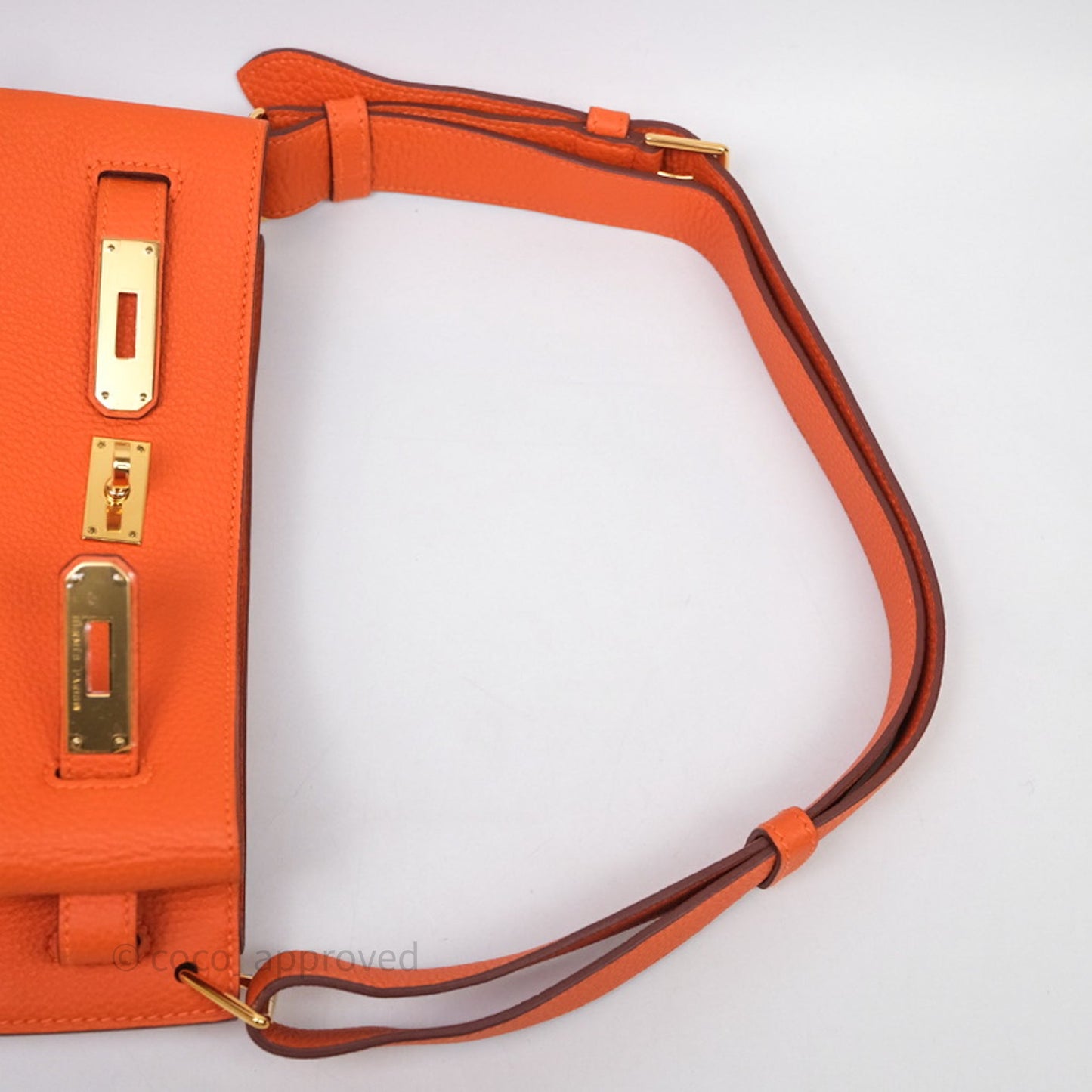 Hermes Kelly So Orange Togo Gold Hardware
