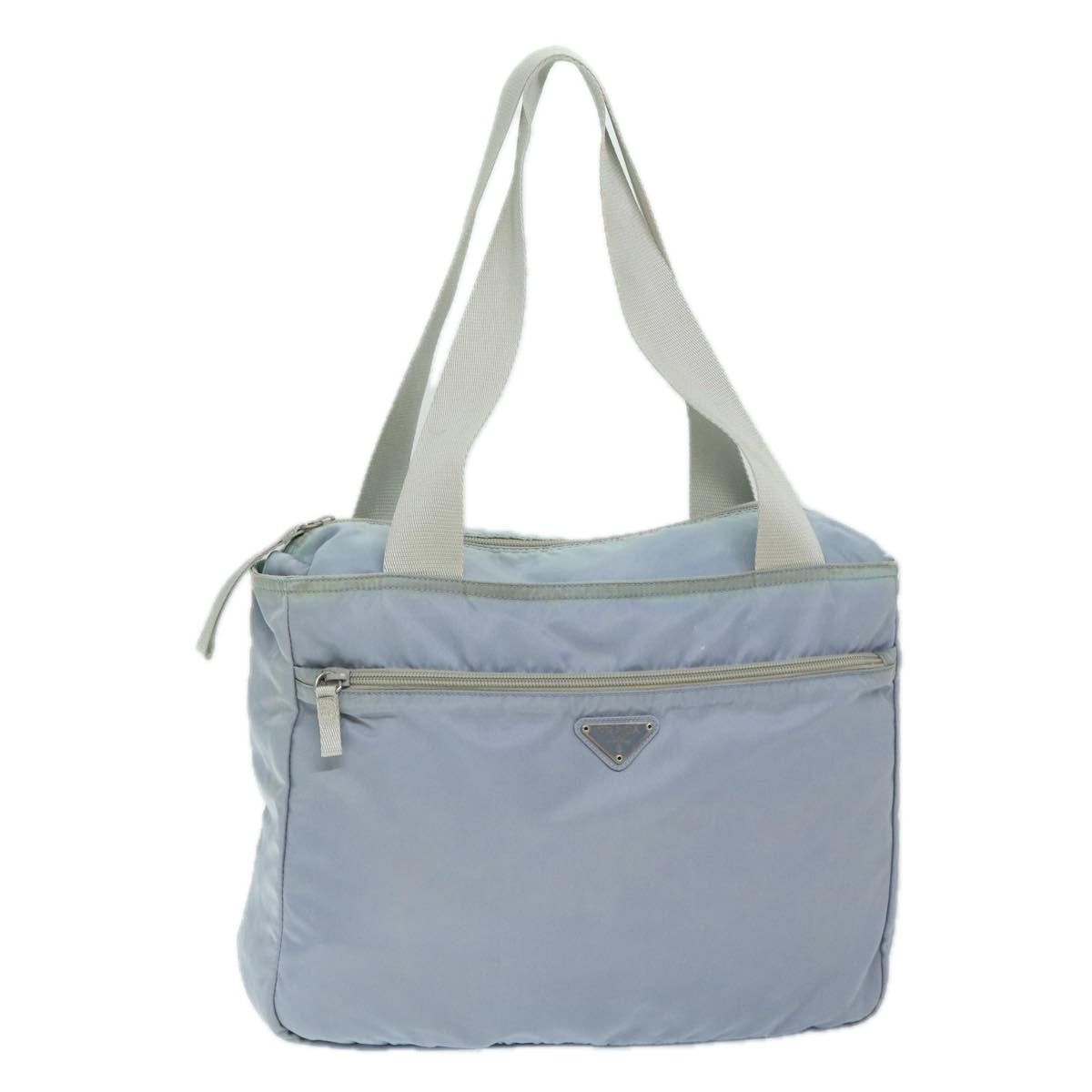 Luxury PradaTote Bag Nylon Light Blue 69439