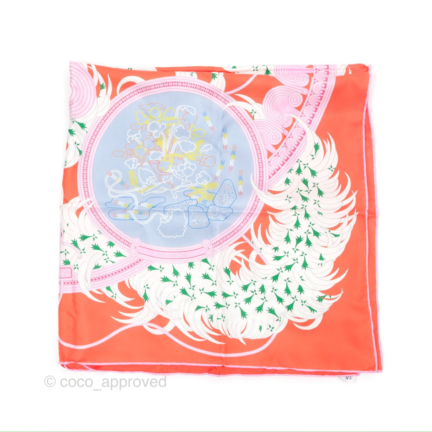 Hermès Legende Brodee Scarf 90