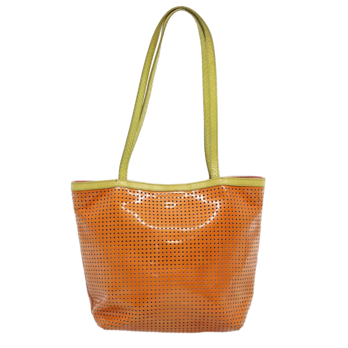 Luxury FendiHand Bag Enamel Orange69455