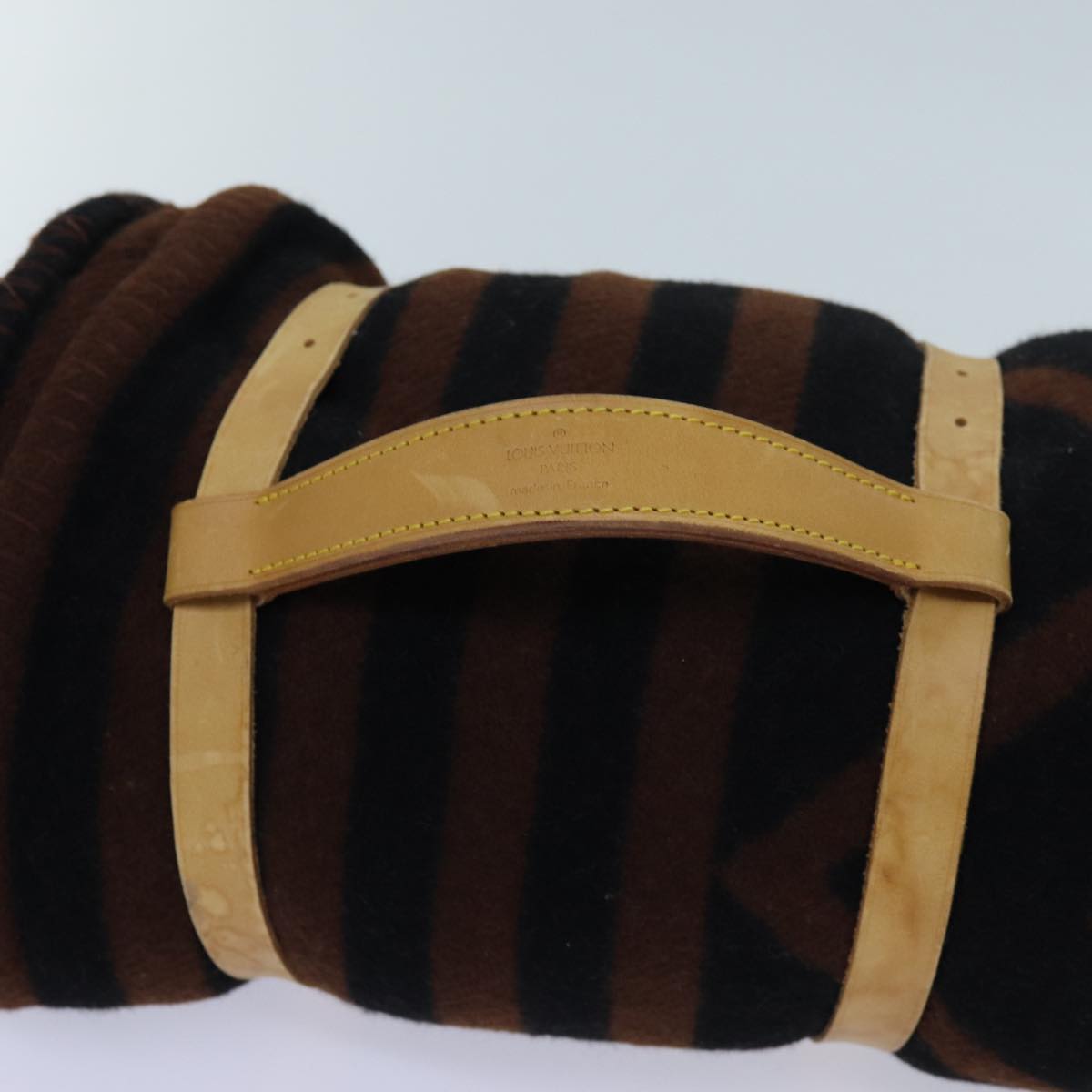 LOUIS VUITTON Pred Karakoram Blanket Wool Brown M74966 LV 69497
