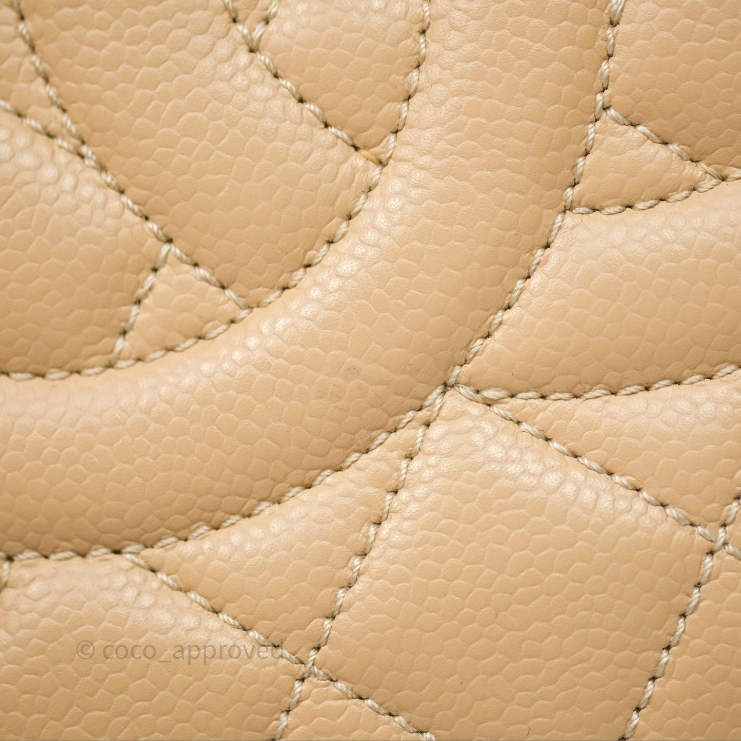 Chanel GST Beige Caviar Gold Hardware