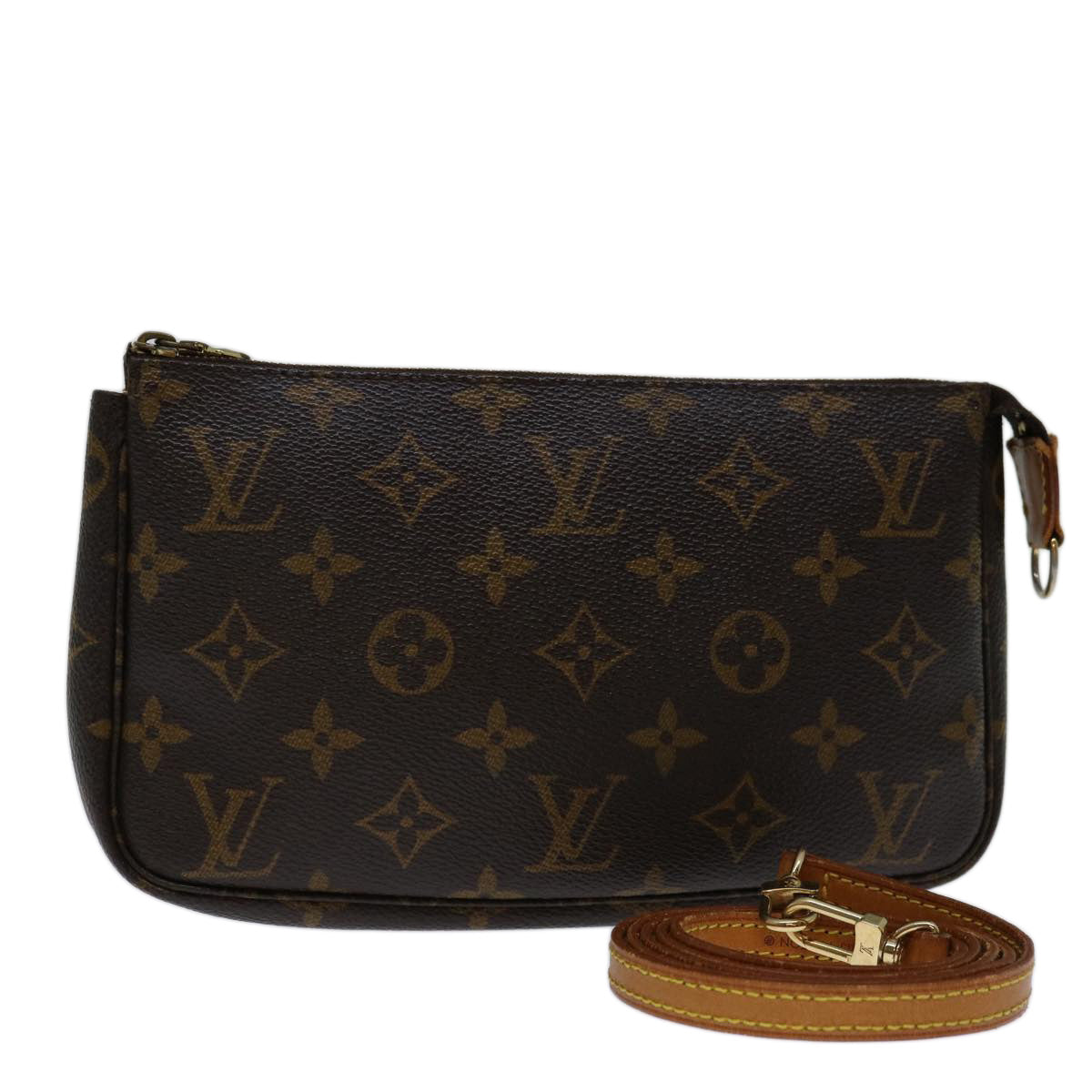 LOUIS VUITTON Monogram Pochette Accessoires Pouch M51980 LV 69504