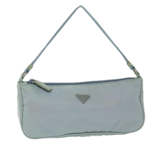 Luxury PradaAccessory Pouch Nylon Light Blue 69506