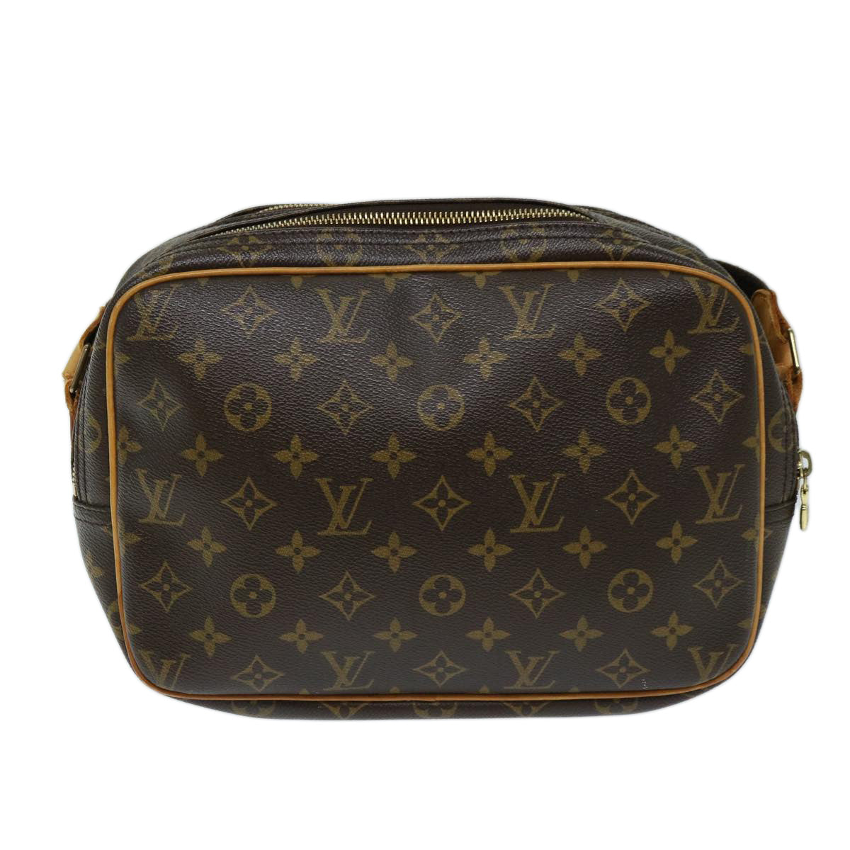 LOUIS VUITTON Monogram Reporter PM Shoulder Bag M45254 LV 69555