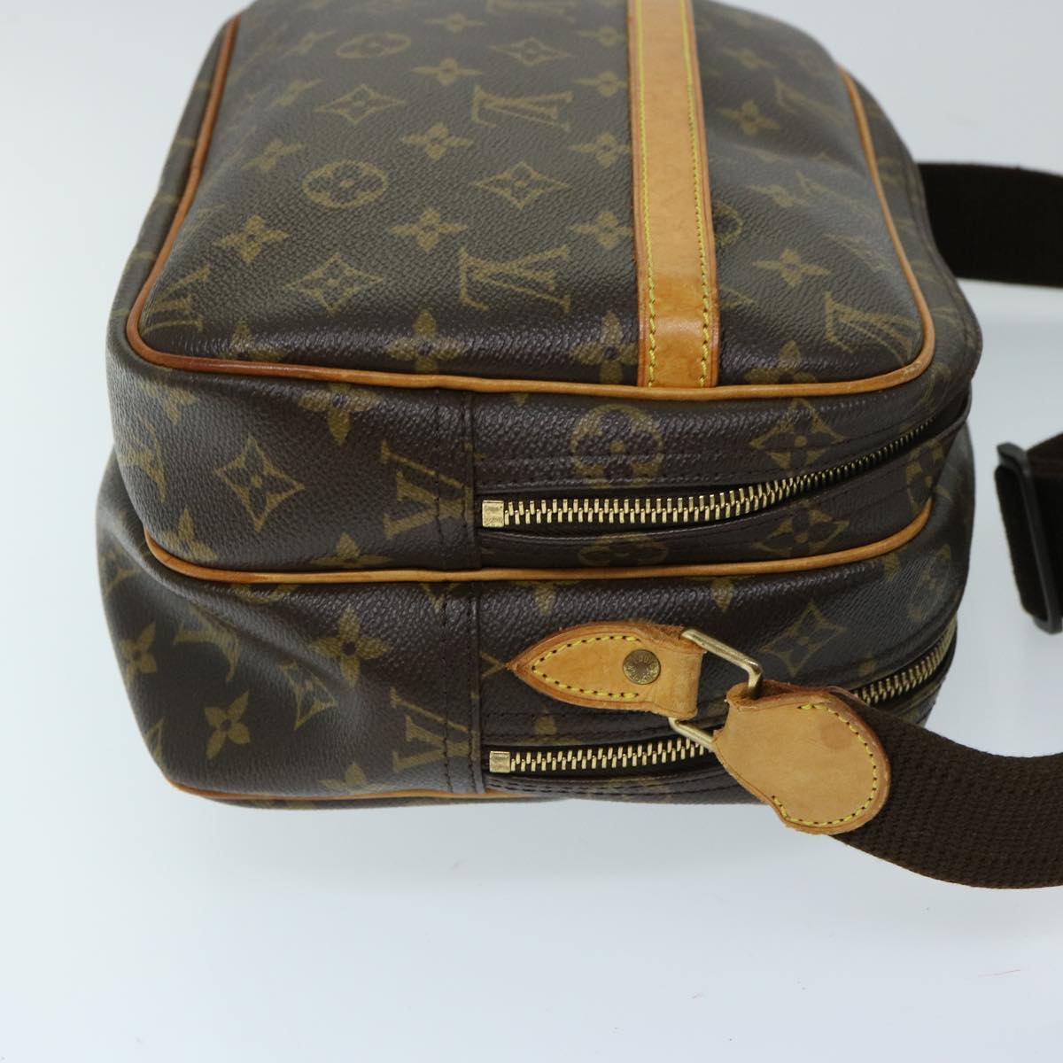 LOUIS VUITTON Monogram Reporter PM Shoulder Bag M45254 LV 69555