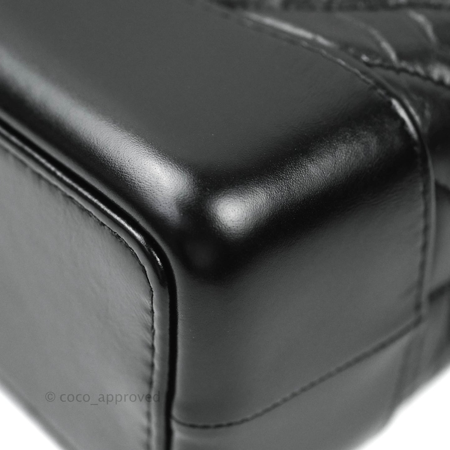 Chanel Small Chevron Gabrielle Backpack Black Aged Calfskin