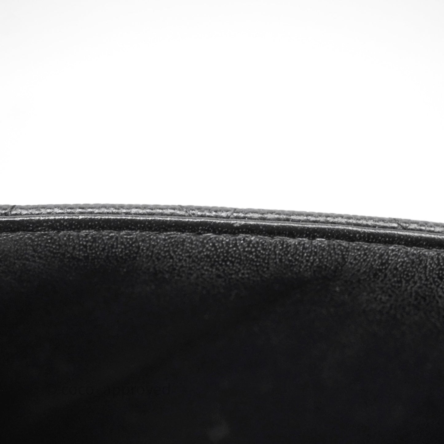 Chanel Mini Square Quilted Black Caviar Silver Hardware