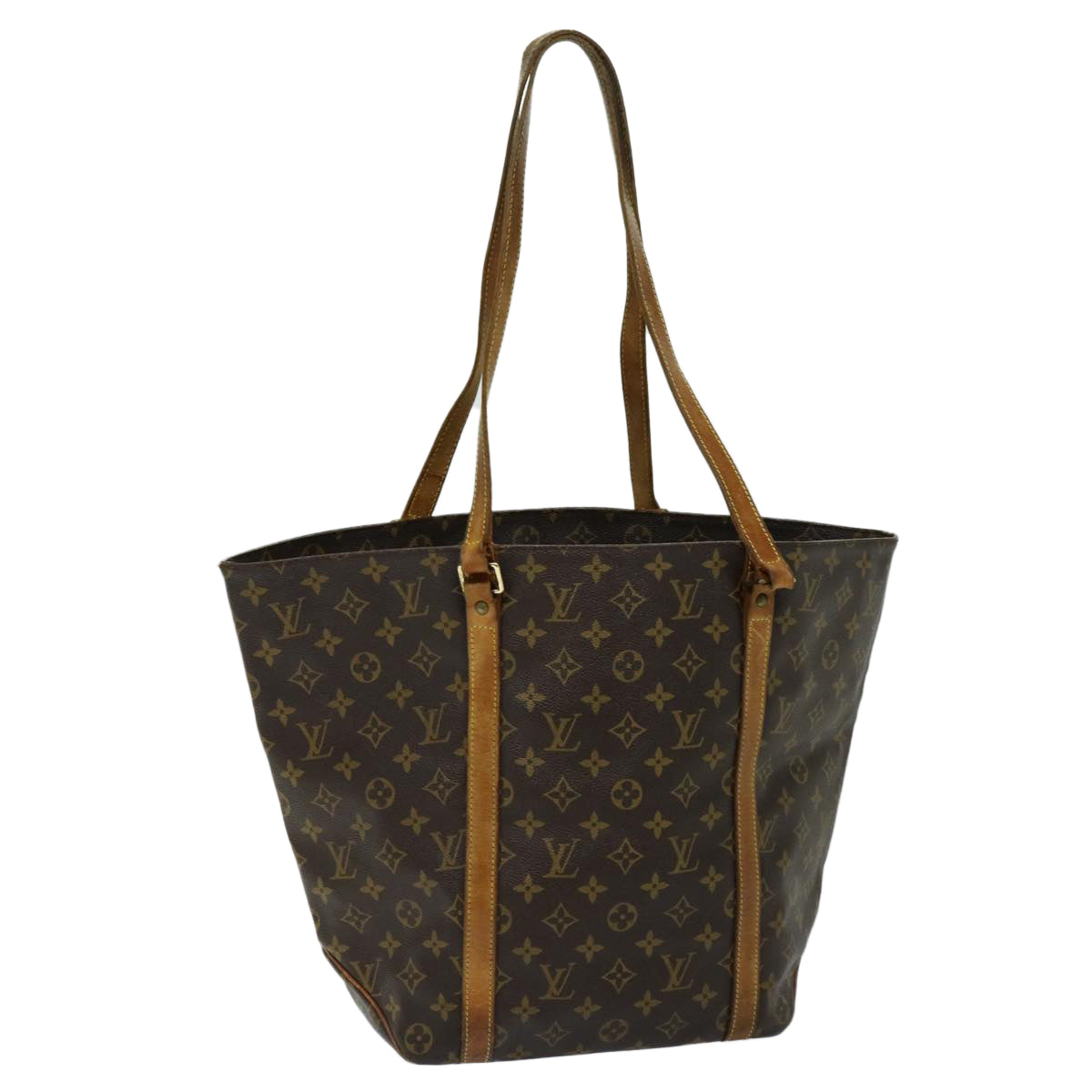 LOUIS VUITTON Monogram Sac Shopping Tote Bag M51108 LV 69580
