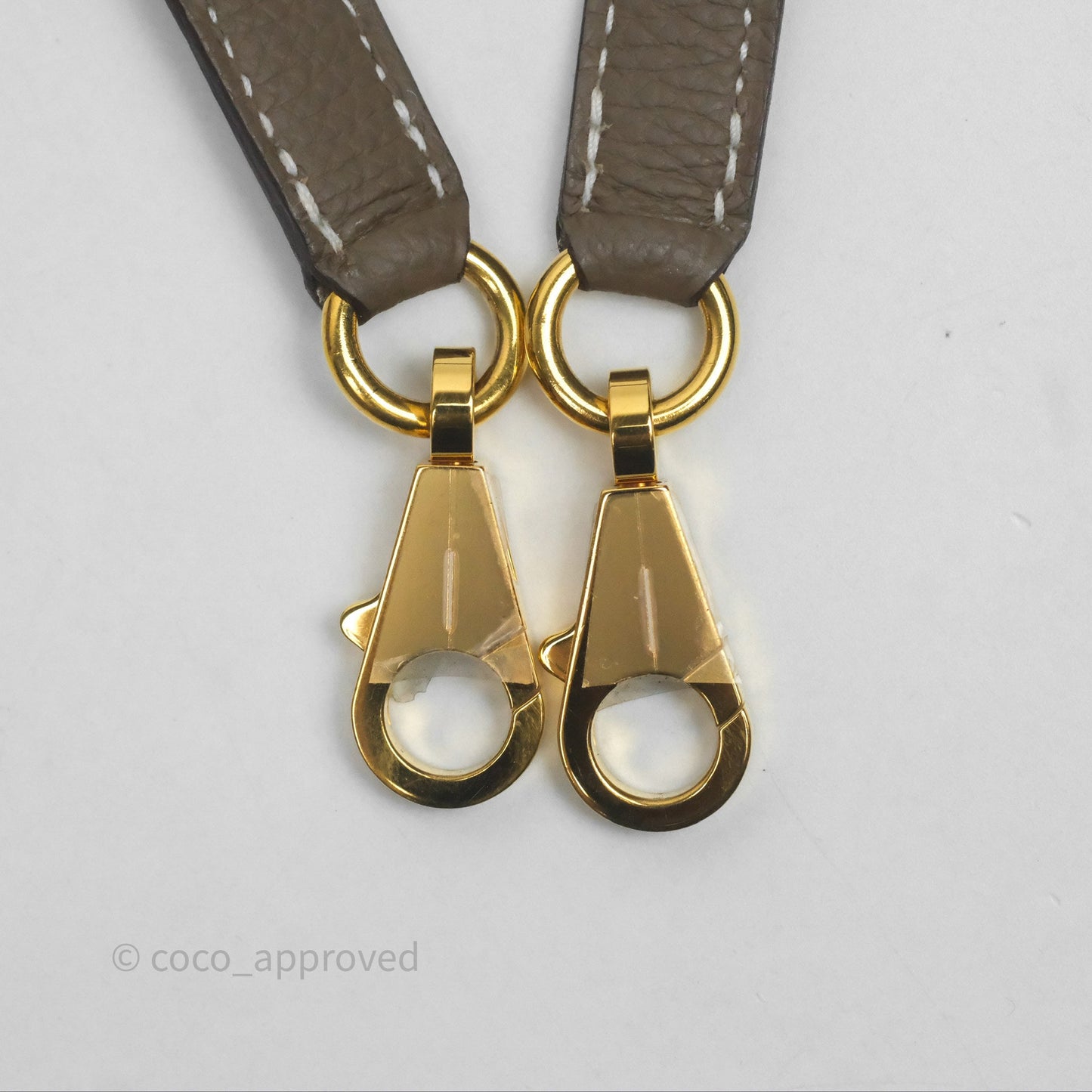Hermès Retourne Kelly 25 Etoupe 18 Togo Gold Hardware