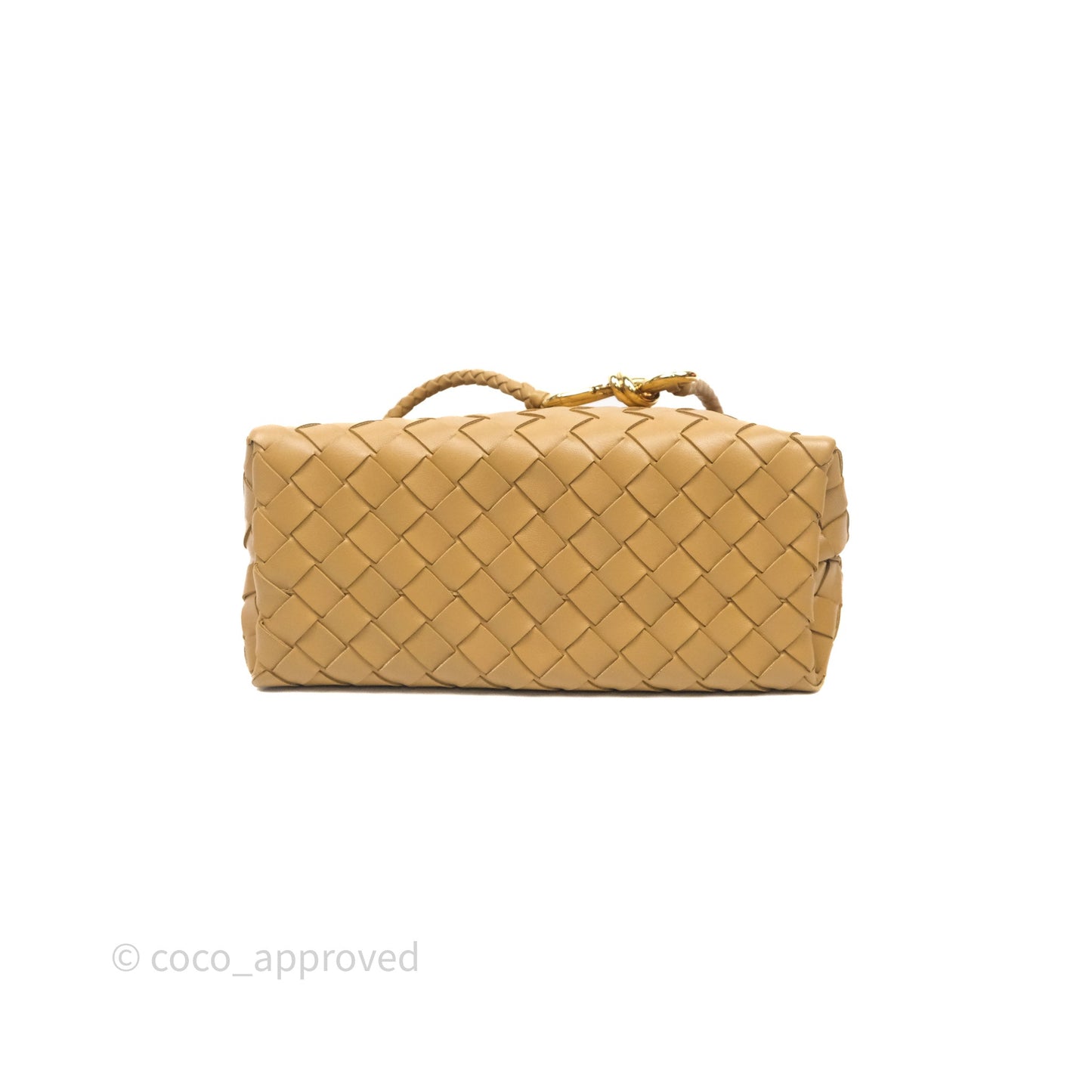 Bottega Veneta Small Andiamo Bag Dark Praline Intrecciato Lambskin