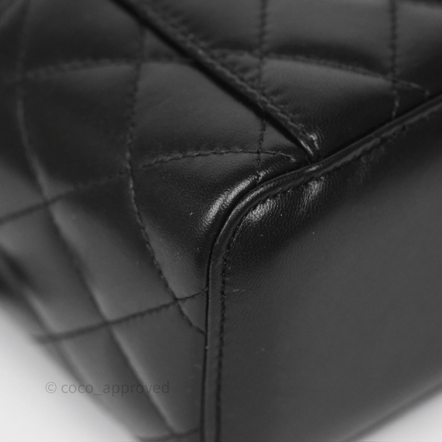Chanel Classic Vanity with Chain Black Lambskin Gold Hardware