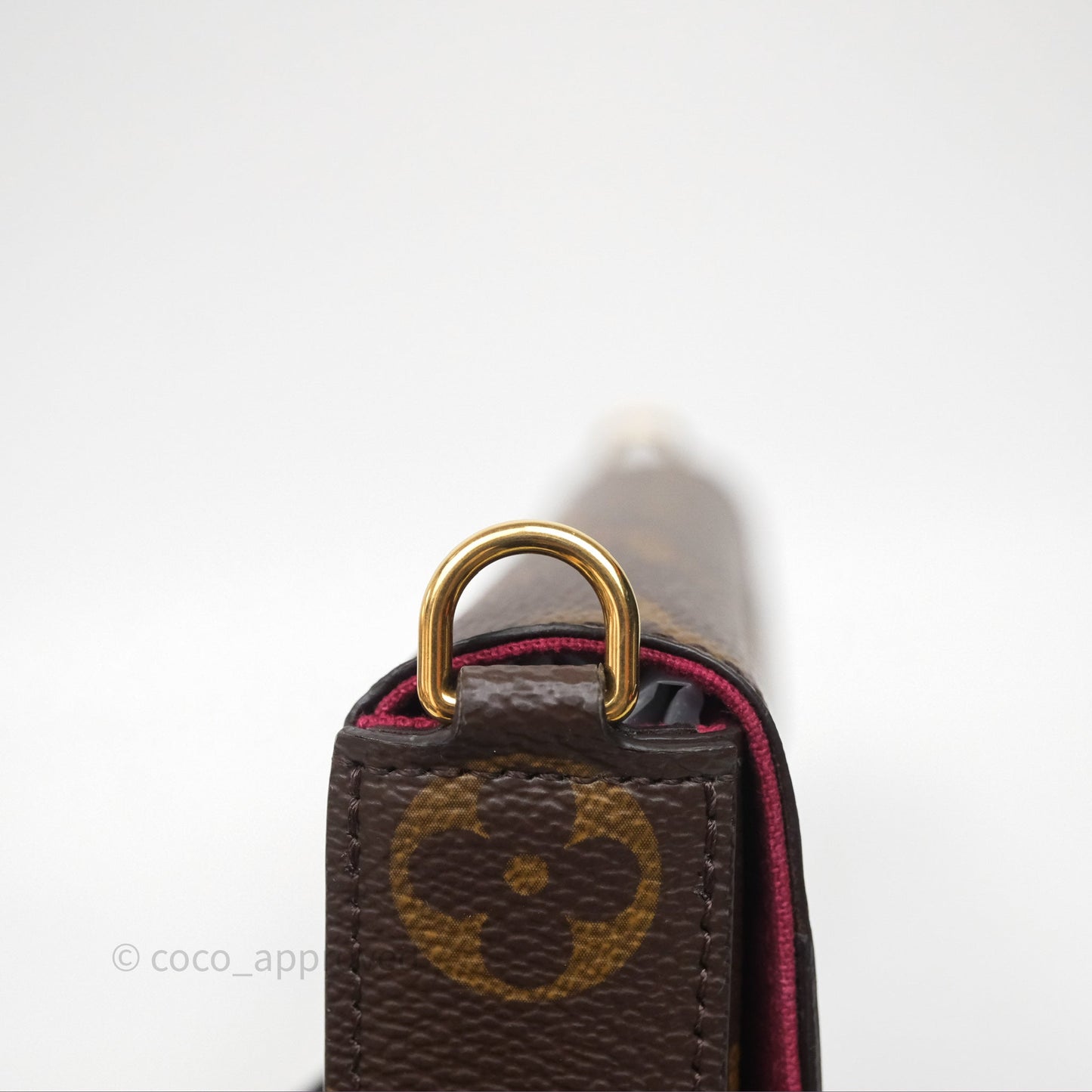 Louis Vuitton Félicie Pochette Clutch Monogram Canvas Gold Hardware