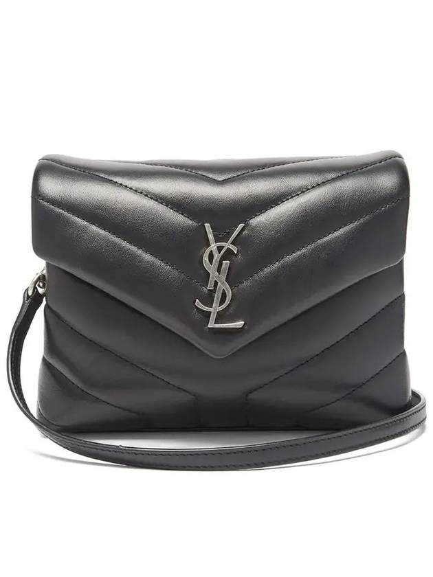 Luxury Saint Laurent Loulou Toy Leather Small Shoulder Bag Black