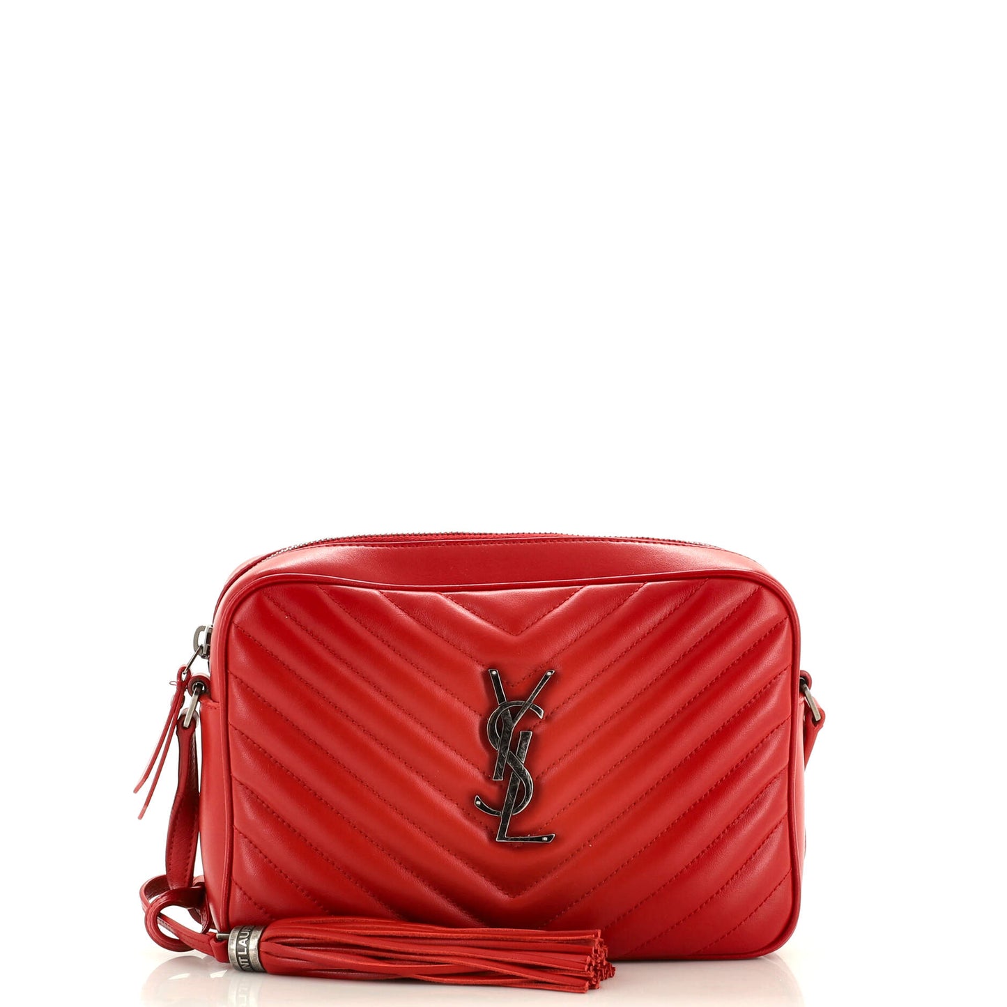Luxury Saint Laurent Lou Camera Bag Matelasse Chevron Leather Small