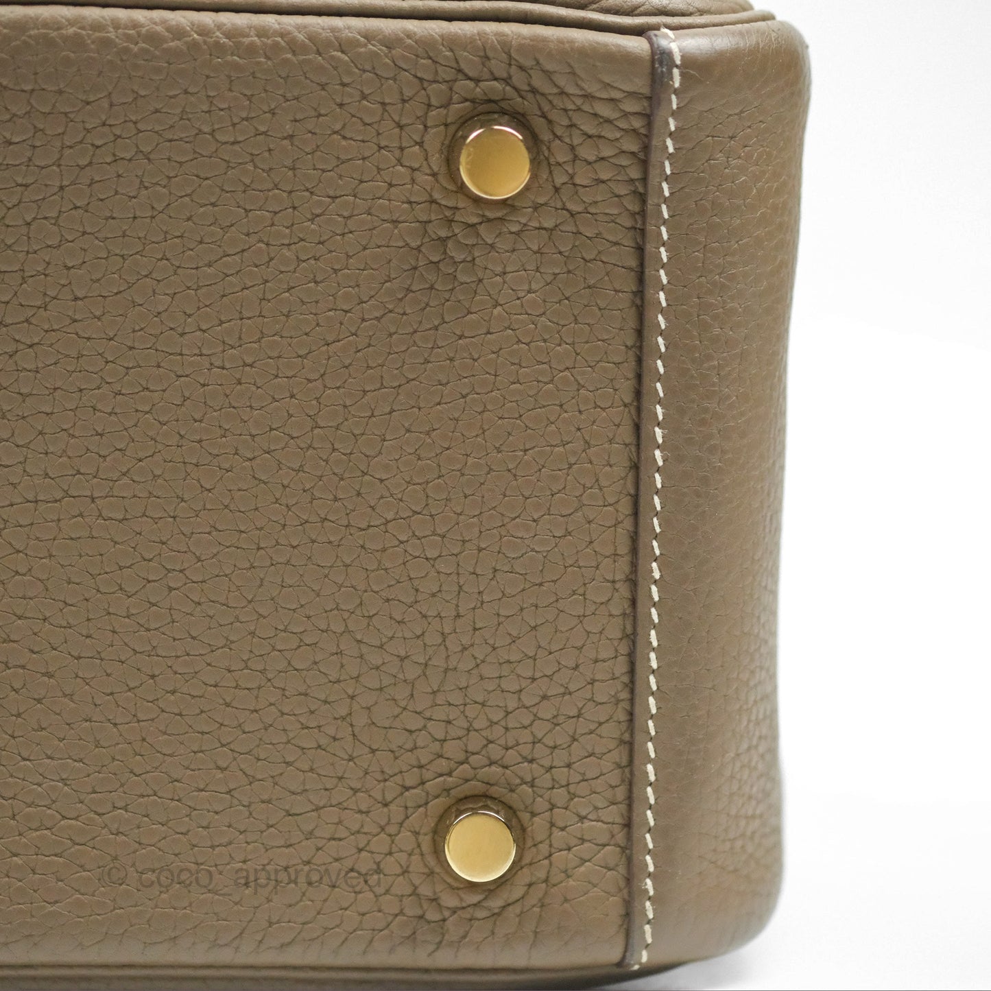 Hermès Lindy 26 Etoupe Clemence Gold Hardware