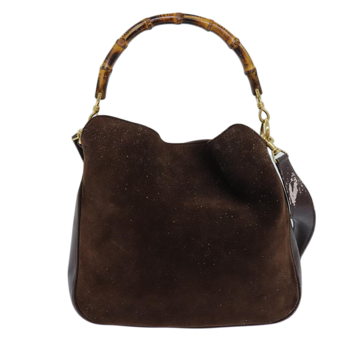 Luxury Gucci Trending 2025 Bamboo Hand Bag Suede 2way Brown 001 3754 1638  69633