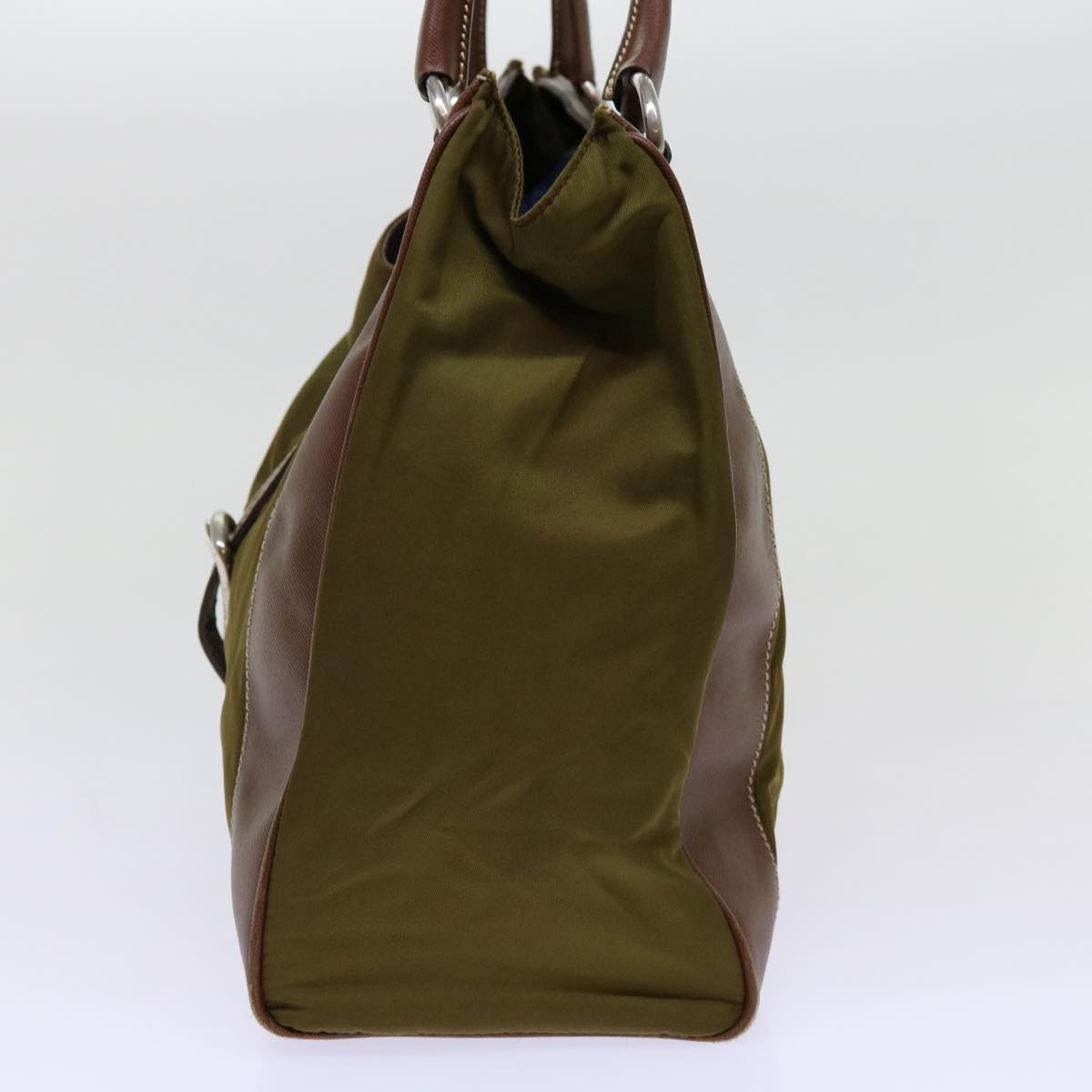 Luxury PradaTote Bag Nylon Khaki 69650