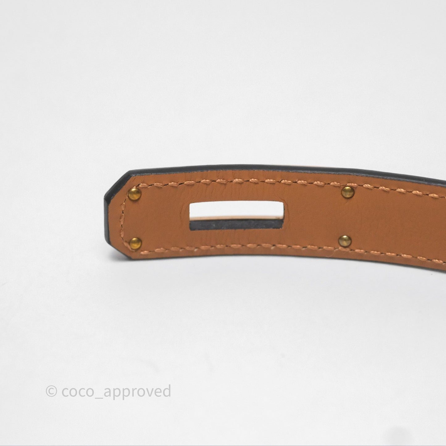 Hermès Kelly 18 Belt 01 Blanc White Epsom Rose Gold Hardware