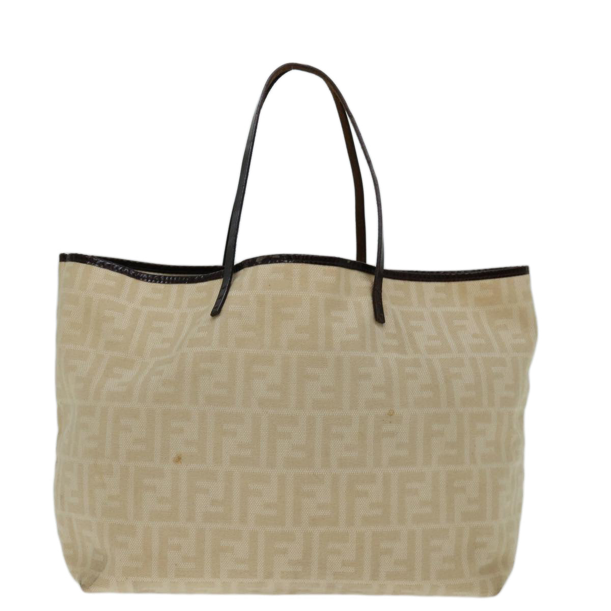 Luxury FendiZucca Canvas Tote Bag Beige69670