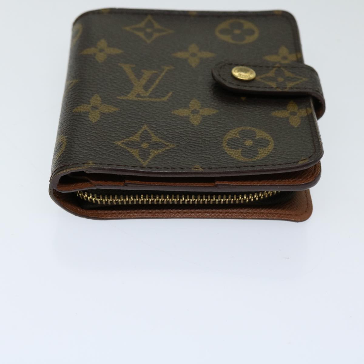 LOUIS VUITTON Monogram Compact Zip Wallet M61667 LV 69680