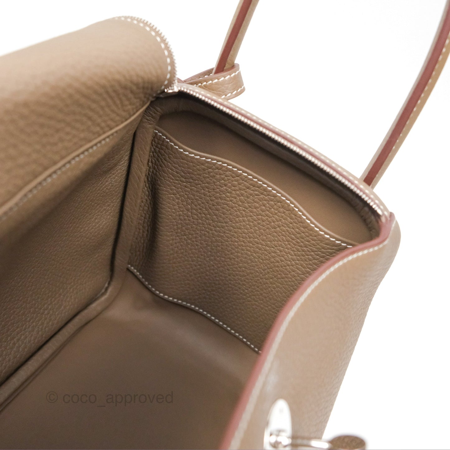 Hermès Lindy 26 Etoupe 18 Clemence Palladium Hardware