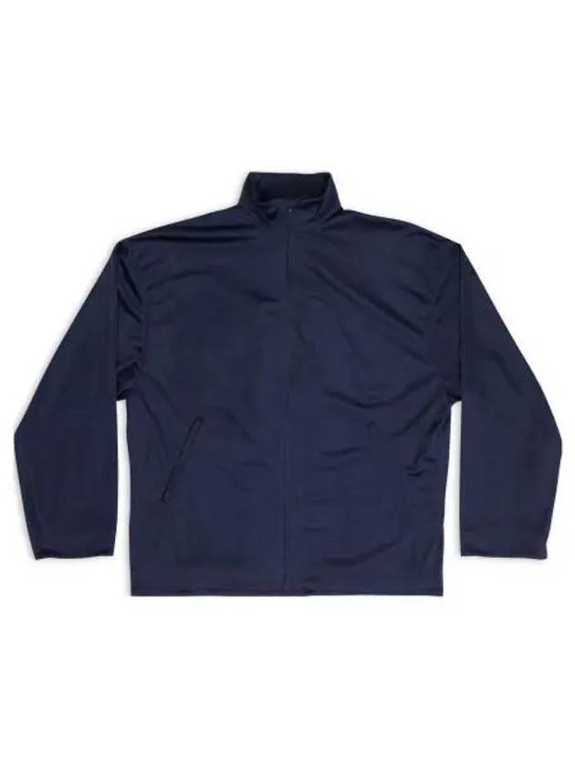 Luxury Balenciaga Side Zip Pockets Track Jacket Blue
