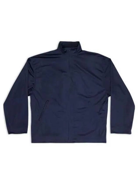 Luxury Balenciaga Side Zip Pockets Track Jacket Blue