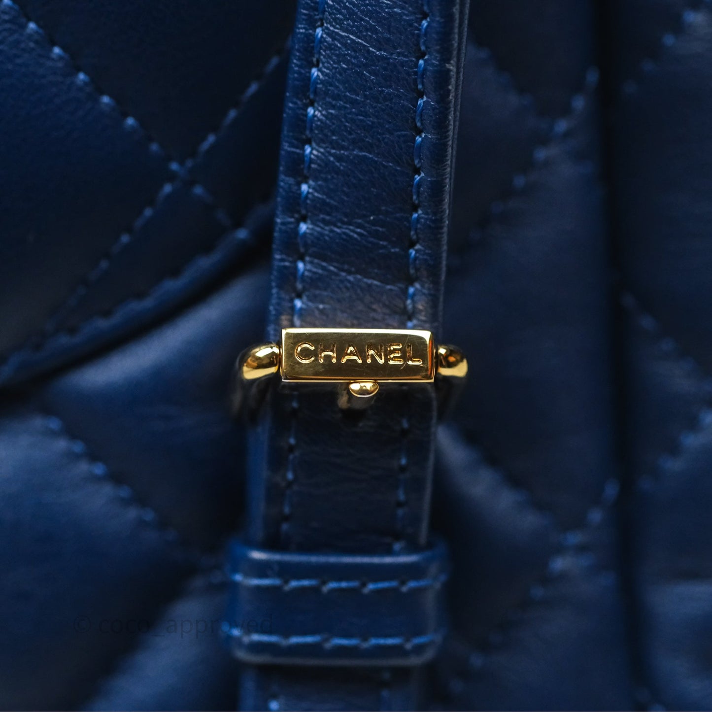 Chanel Quilted Small Urban Spirit Backpack Calfskin Navy Gold Hardware
