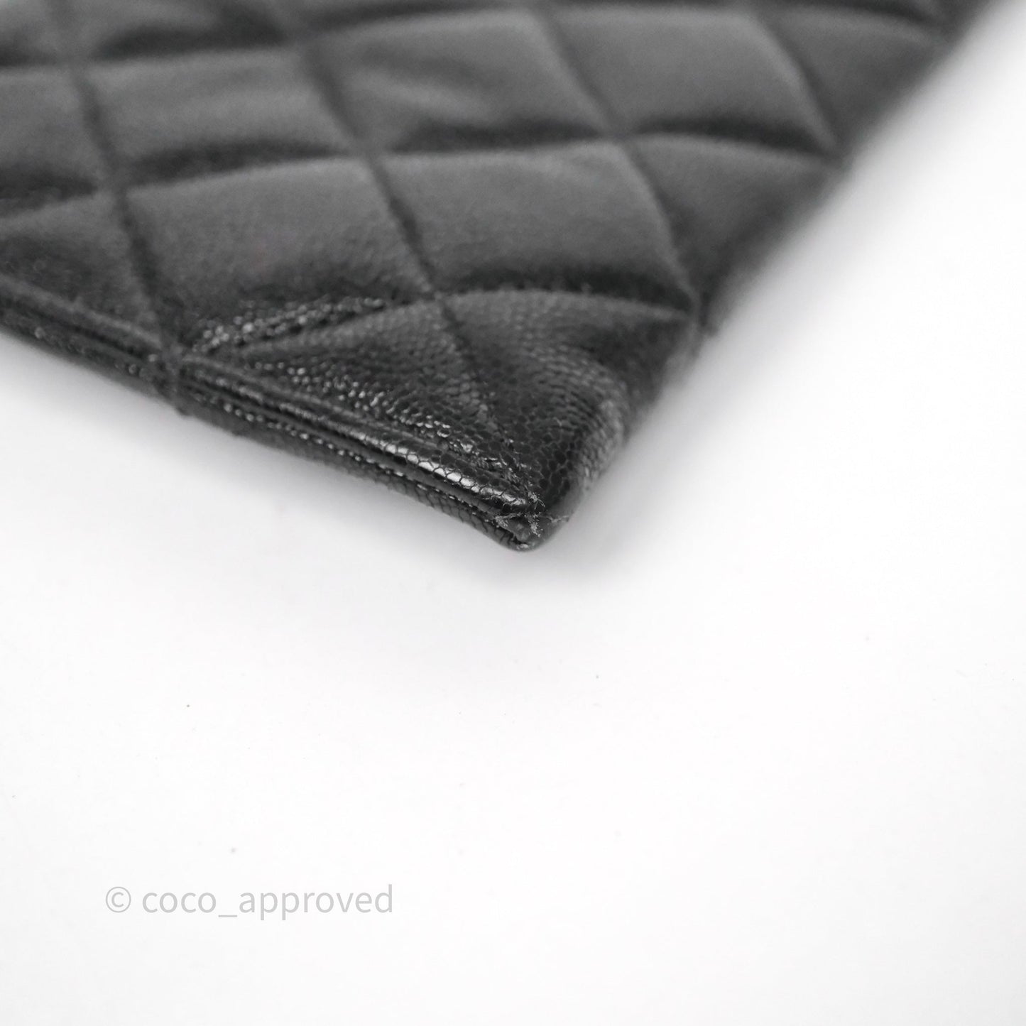 Chanel Boy Zip Long Wallet Black Caviar Gold Hardware