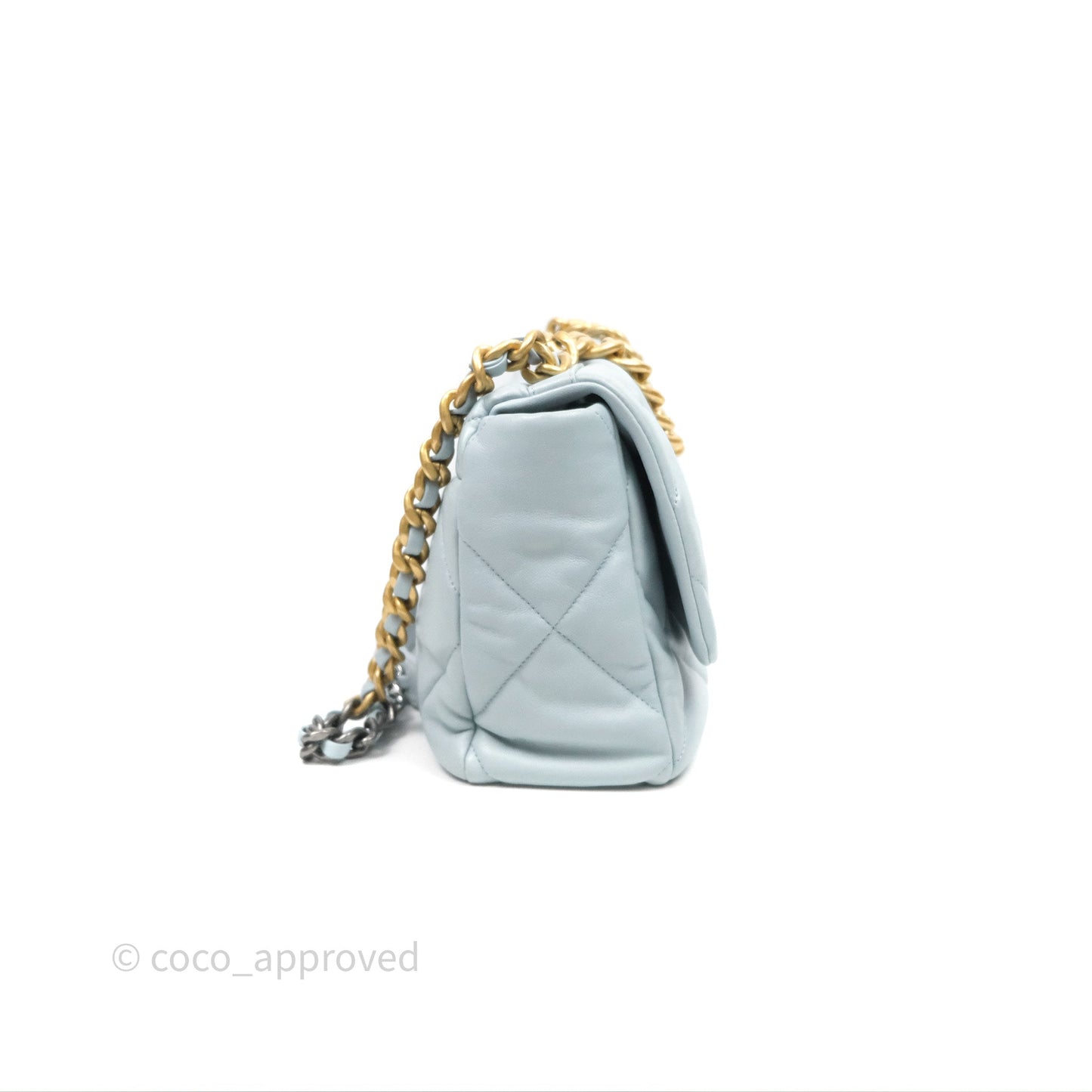 Chanel 19 Medium Blue Mixed Hardware