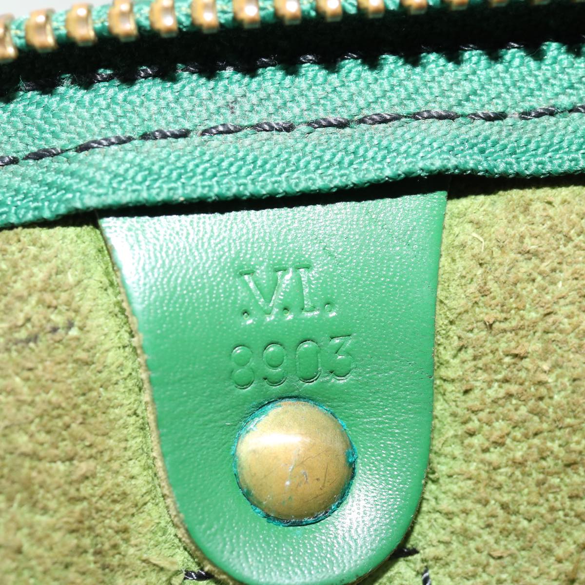 LOUIS VUITTON Epi Keepall 45 Boston Bag Green M42974 LV 69705