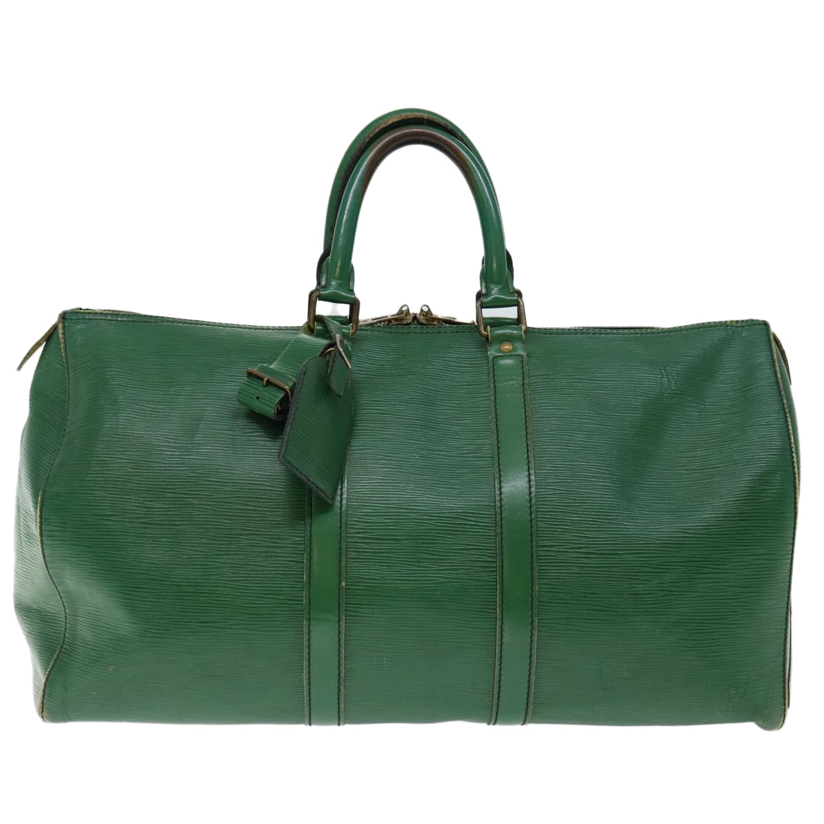 LOUIS VUITTON Epi Keepall 45 Boston Bag Green M42974 LV 69705