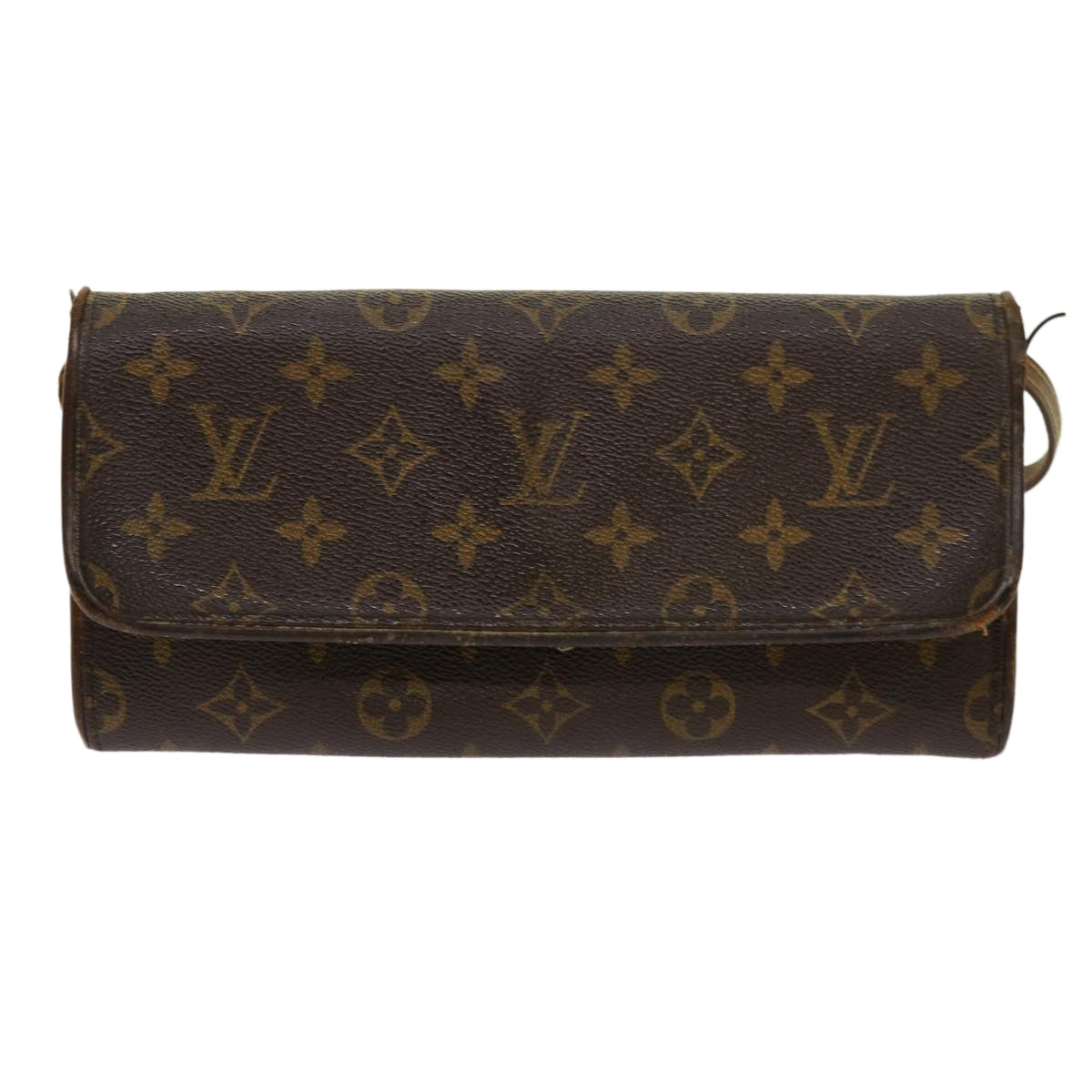 LOUIS VUITTON Monogram Pochette Twin GM Shoulder Bag M51852 LV 69717