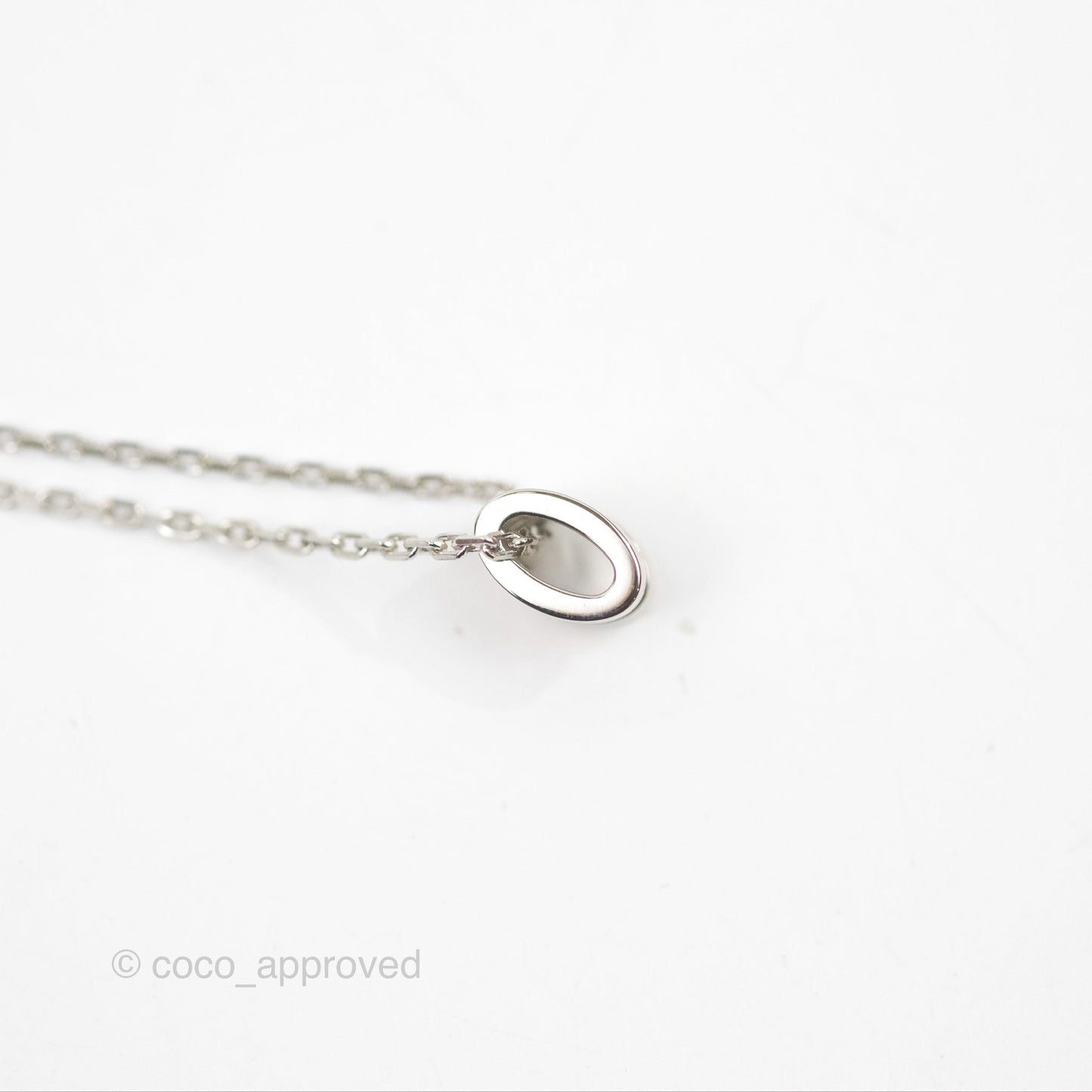 Hermès Mini Pop H Rose Dragee Pendant Necklace Palladium Hardware