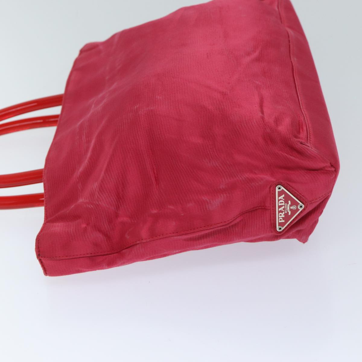 Luxury PradaHand Bag Satin Red 69745