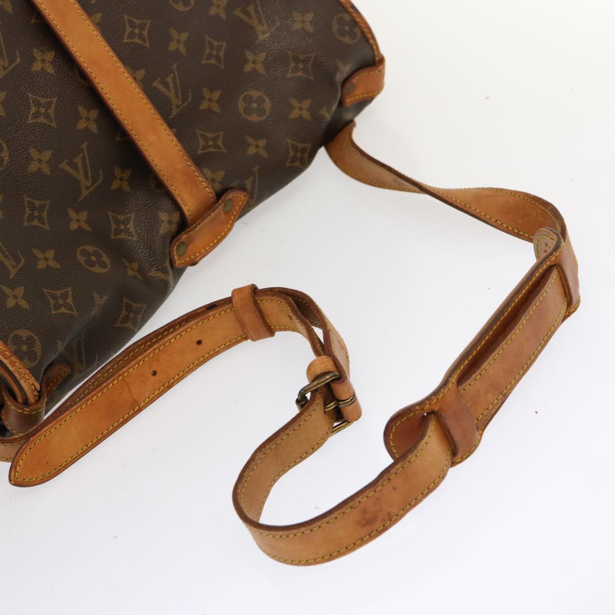 LOUIS VUITTON Monogram Saumur 35 Shoulder Bag M42254 LV 69757